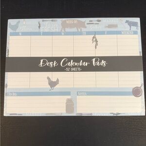 Farmhouse Desk Calendar Pad